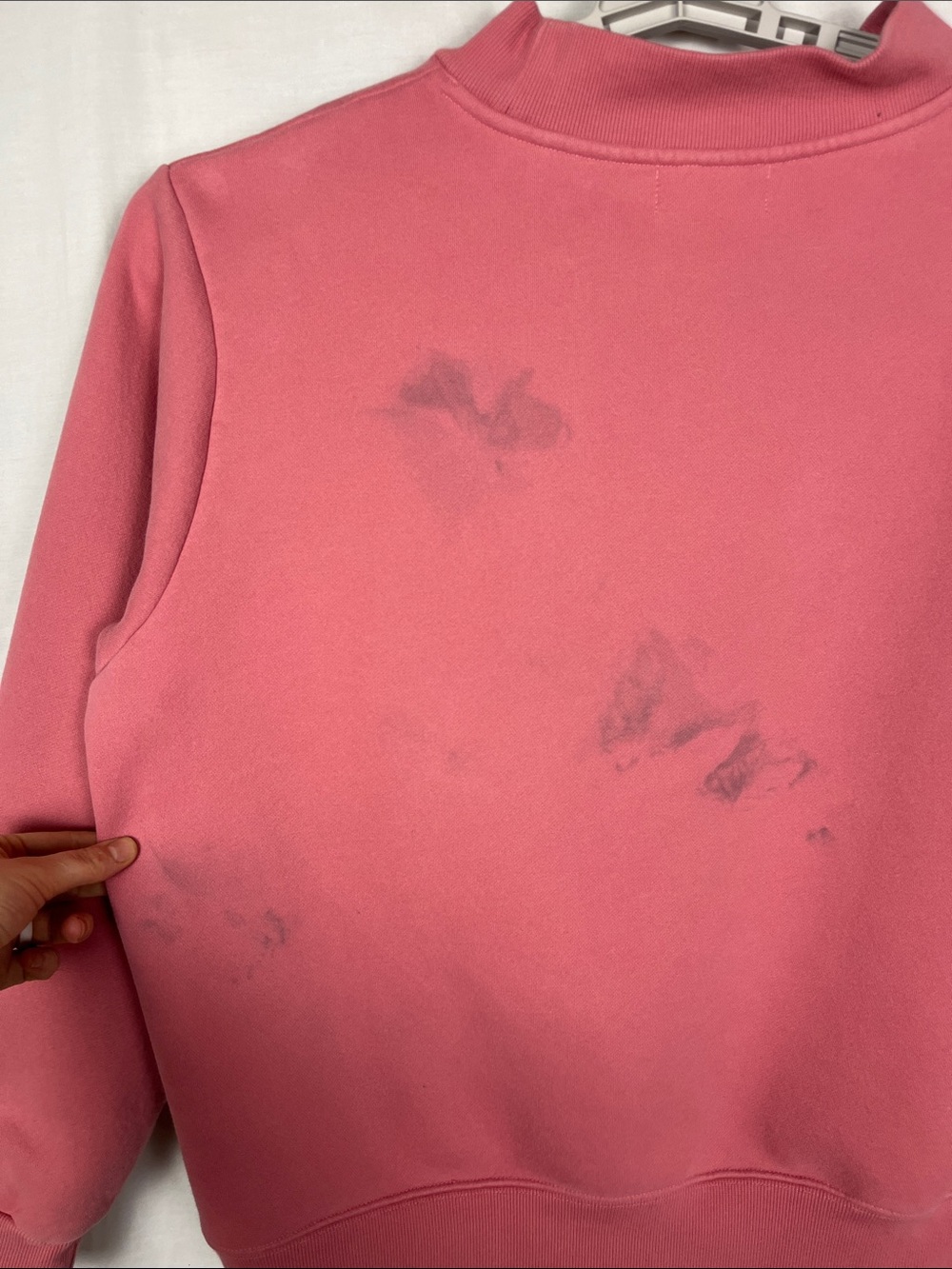 Parke Pink on Pink Varsity Mockneck Sweatshirt - Picture 9 of 10